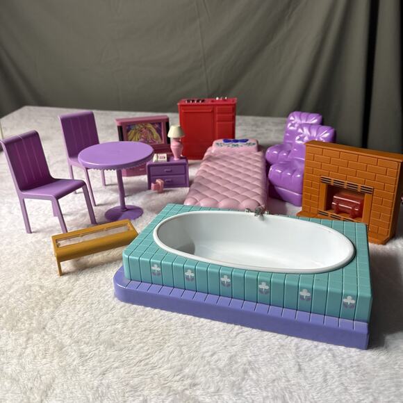 Rare 90s Meritus doll house Furniture Vintage Light Up Replacement Country Manor - Picture 1 of 11